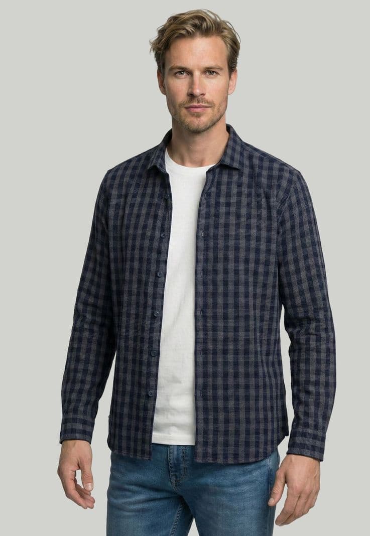 Camisa Oslo Blue Azul L