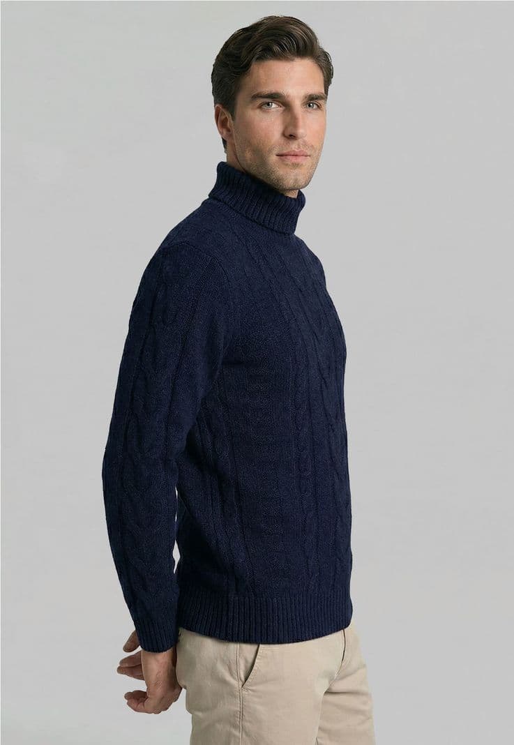 Sweater Arezzo Navy Melange Azul S