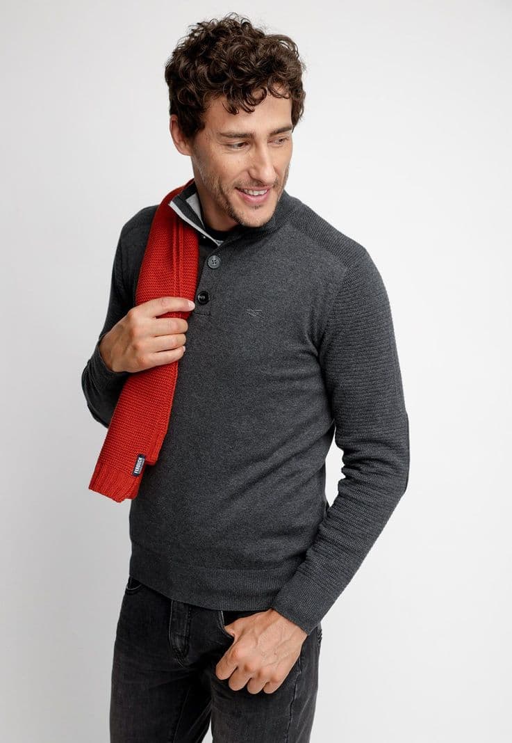Sweater Kentucky Grafito Melange Gris S