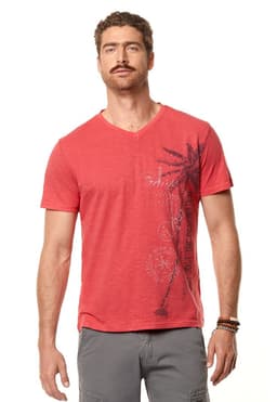 Polera Naples Dk Red Rojo S