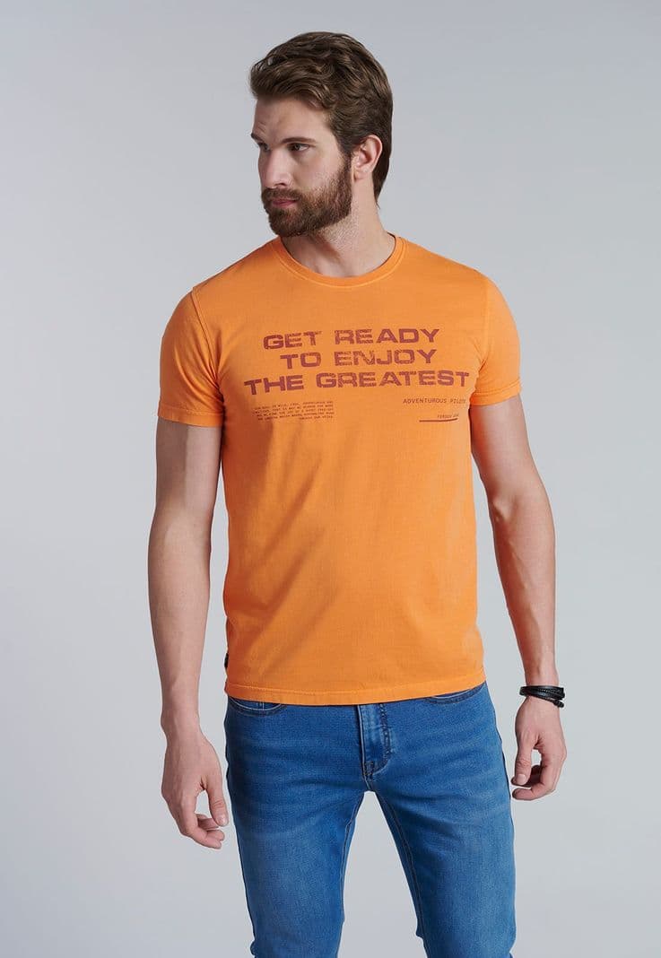 Polera Montana Orange Naranjo S