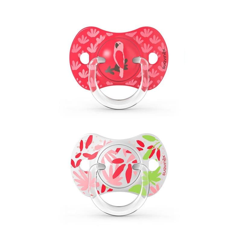 CHUPETE FISIOLOGICO S 6/18M 2U JUNGLE ROSADO 1-2 Anos