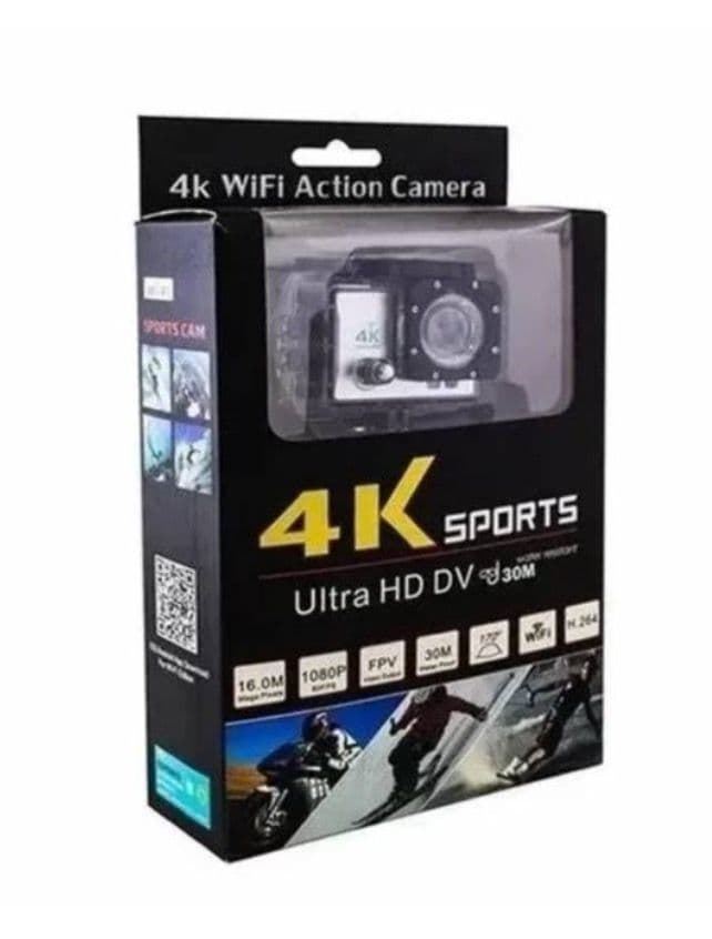Camara Deportiva Sport 4k Ultra Hd Wifi Hdmi Sumer Negro