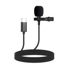 Microfono Condensador Lavalier Solapa - Tipo C Negro