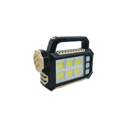 Linterna Solar Led Para Acampar Recargable Usb Negro