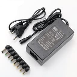 CARGADOR DE NOTEBOOK UNIVERSAL 96W 8 CONECTORES Negro