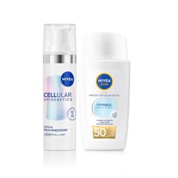 Nivea Serum + Protector Solar Invisible Daily Fluid FPS50 Transparente