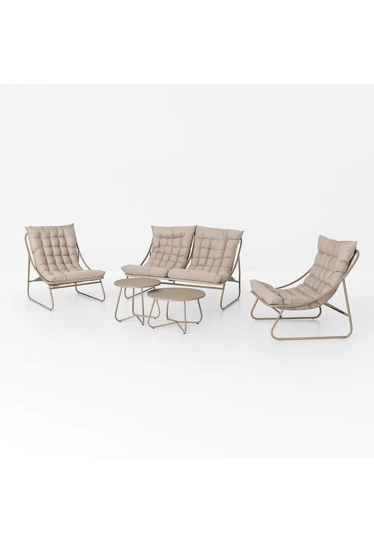 Set Arena 3 Sofas y 2 Mesas de Centro Beige