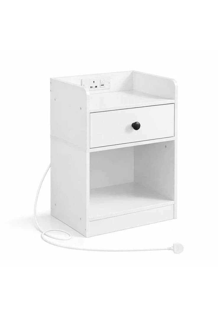 Velador Luma Mini con Enchufe Integrado Compacto - Blanco