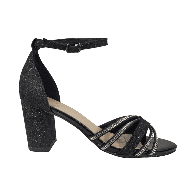 SANDALIAS DE FIESTA BONNY FRANCO NEGRO MUJER | 301-0022 38