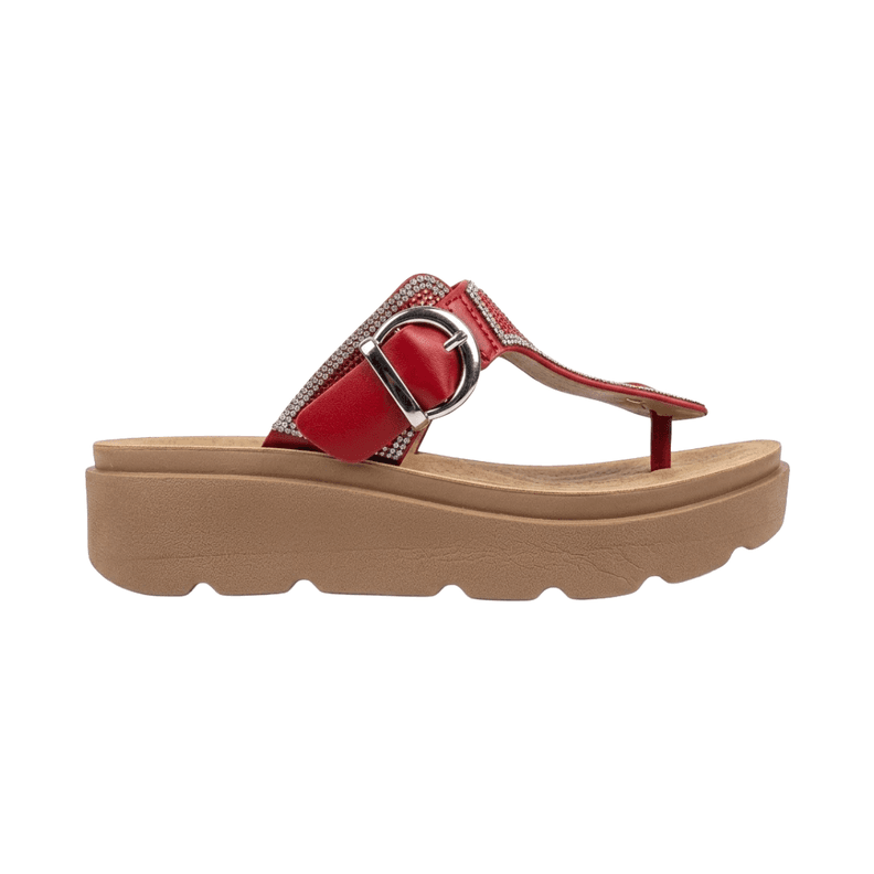 SANDALIAS BONNY FRANCO ROJO MUJER | 384-0502 39