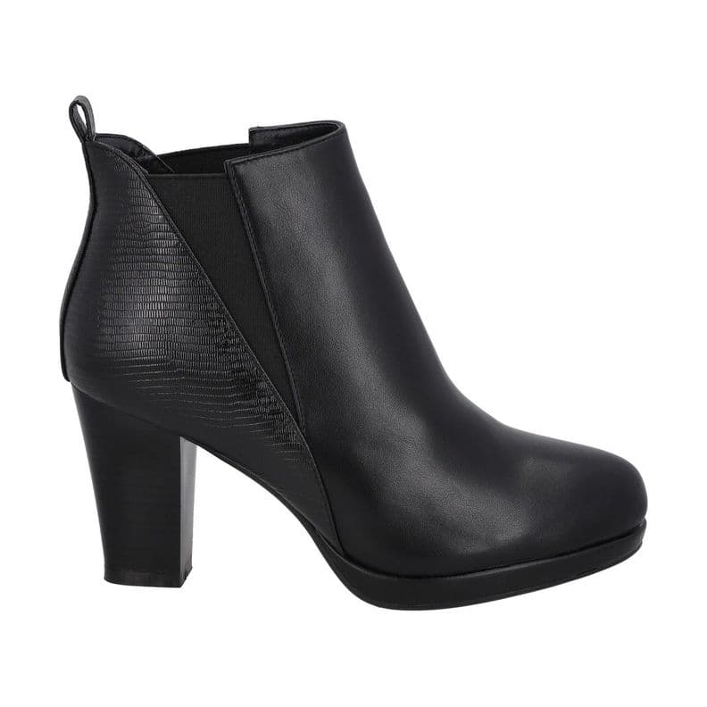 Botin Casual Mujer Negro taco Medio Dazy Police CL 35