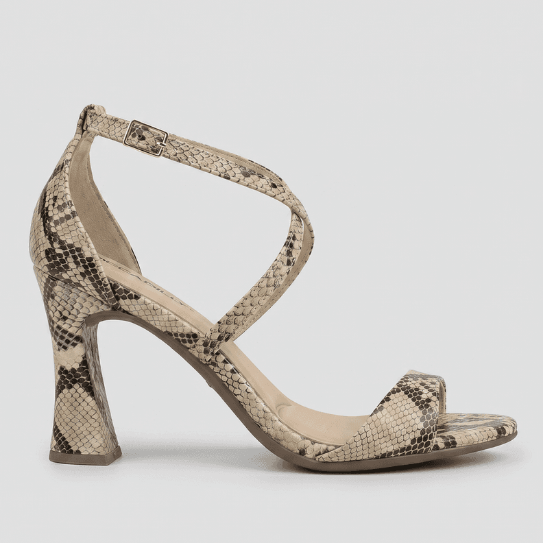 Sandalia Mujer Reptil Rafa Piccadilly Beige CL 40