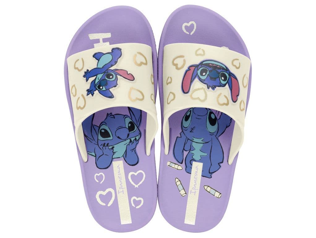 Sandalia Infantil Beige/Lila Disney Fun Ipanema CL 29