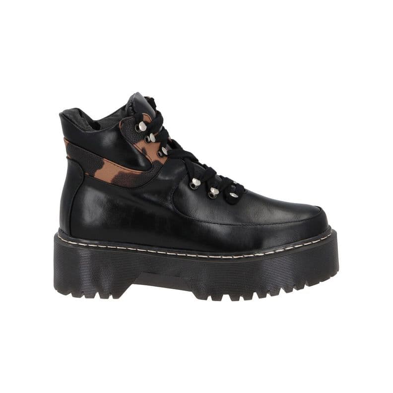 Botin Mujer Negro Plataforma Candela Police 39