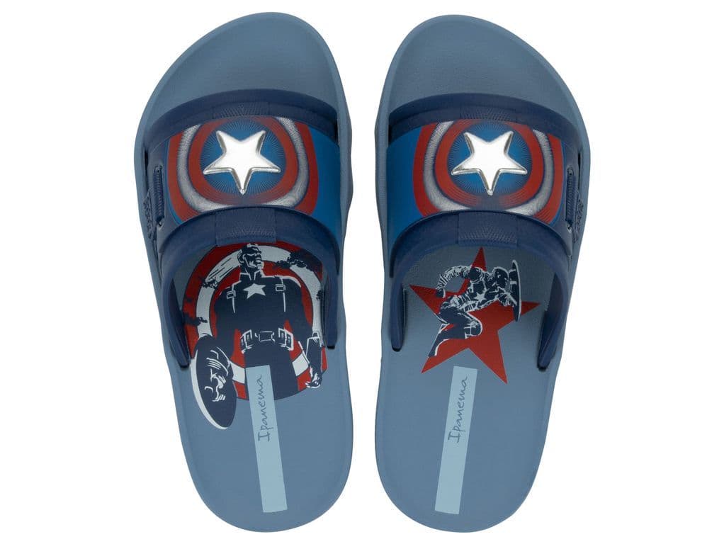 Sandalia Infantil Azul Capitan America Action Ipanema 26