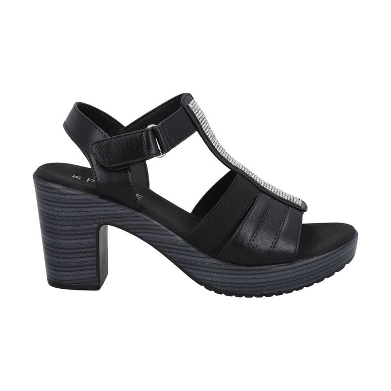 Sandalia Mujer Negro 12 Trini Police CL 38