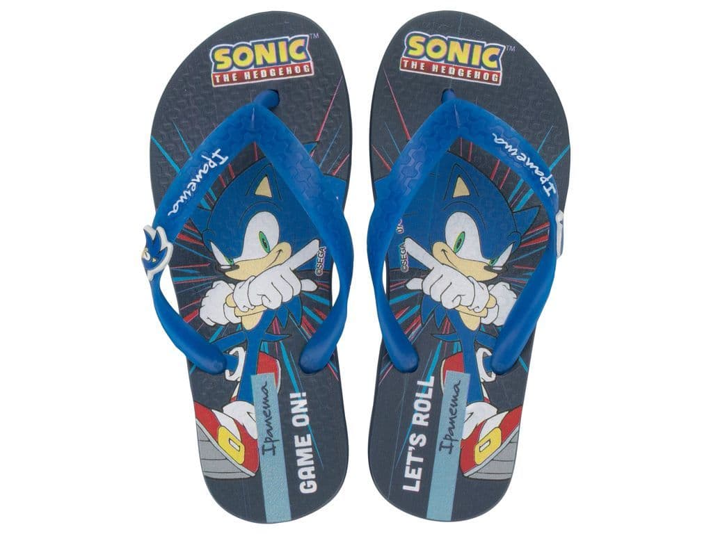 Sandalia Infantil Azul Sonic Lets Ipanema 30 31