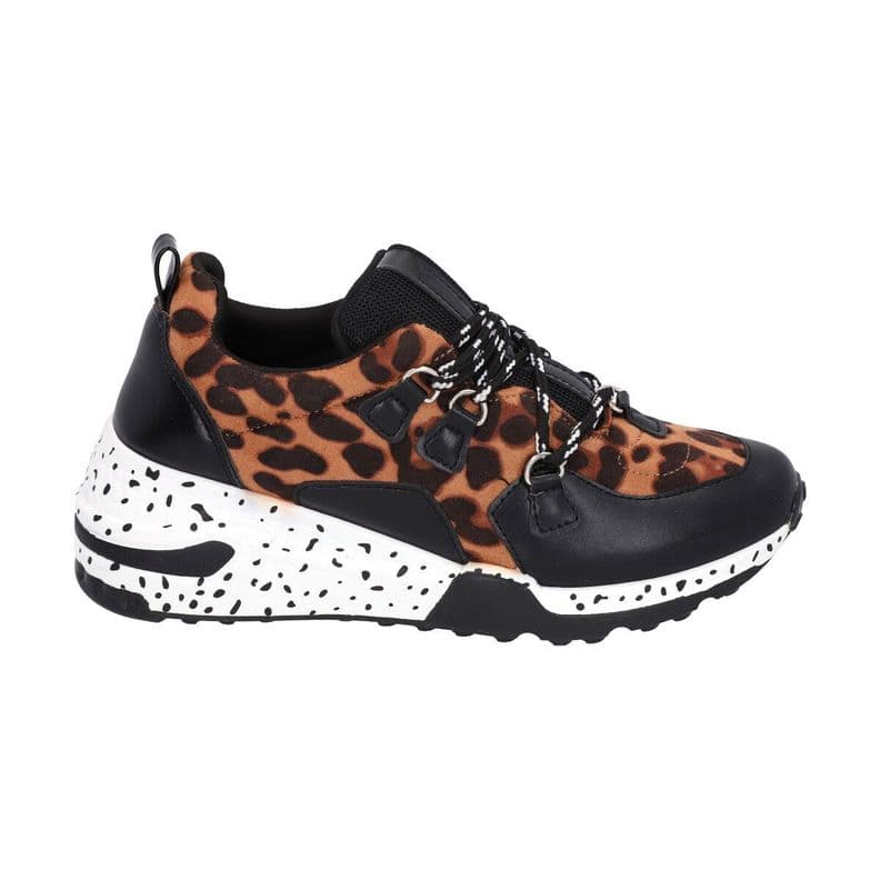 Zapatilla Urbana Mujer Animal Print Rock Police Negro 36