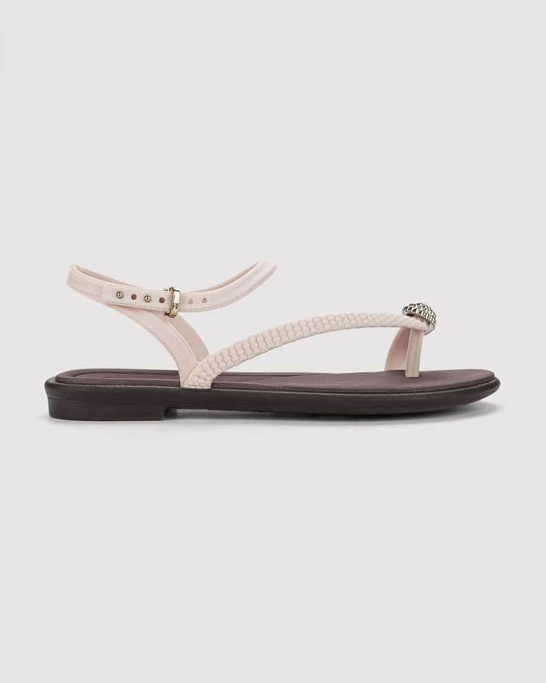 Sandalia Mujer Hueso Icon Grendha Beige 40 41