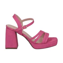 Sandalia Mujer Fucsia Taco Medio Gala Police Rosado CL 35