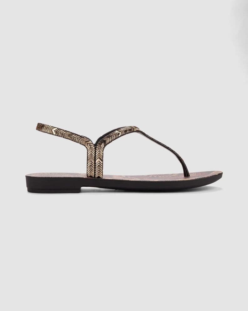 Sandalia Mujer Negro/Glitter Amor Em Grendha 40 41