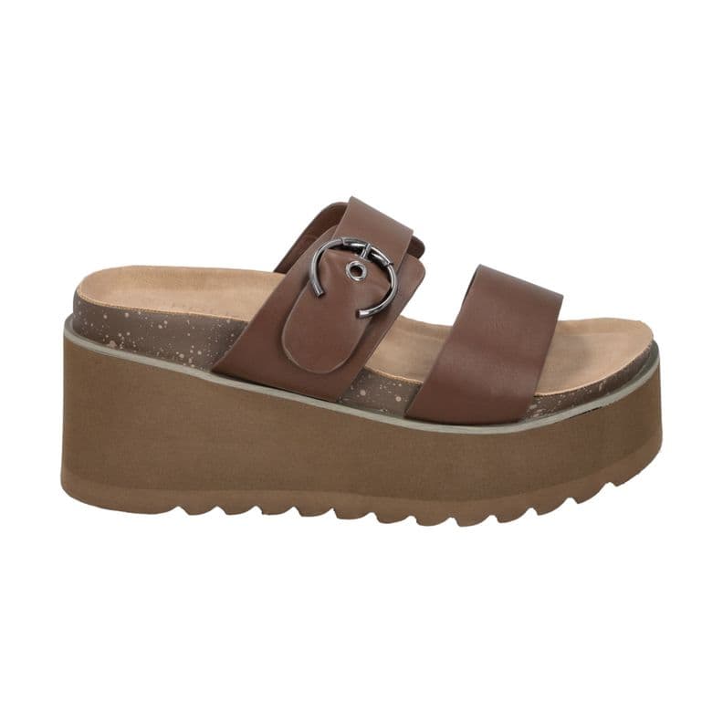 Sandalia Mujer Camel Nora Police Cafe CL 39