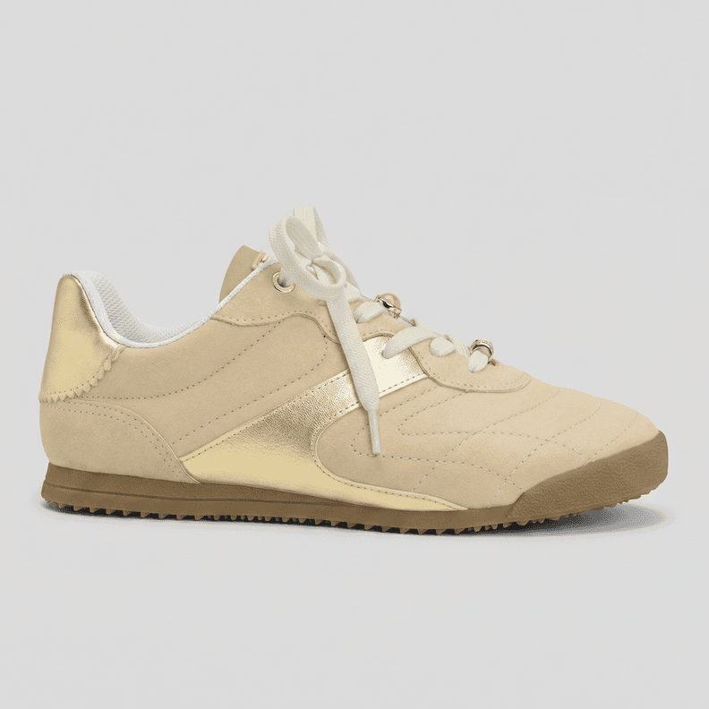 Zapatilla Mujer Vainilla/Dorado Kelly Piccadilly Beige CL 38