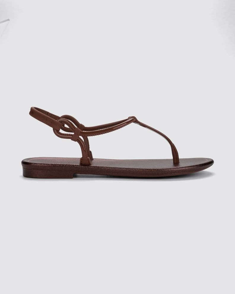 Sandalia Mujer Marron Rasteira Grendha Cafe CL 38