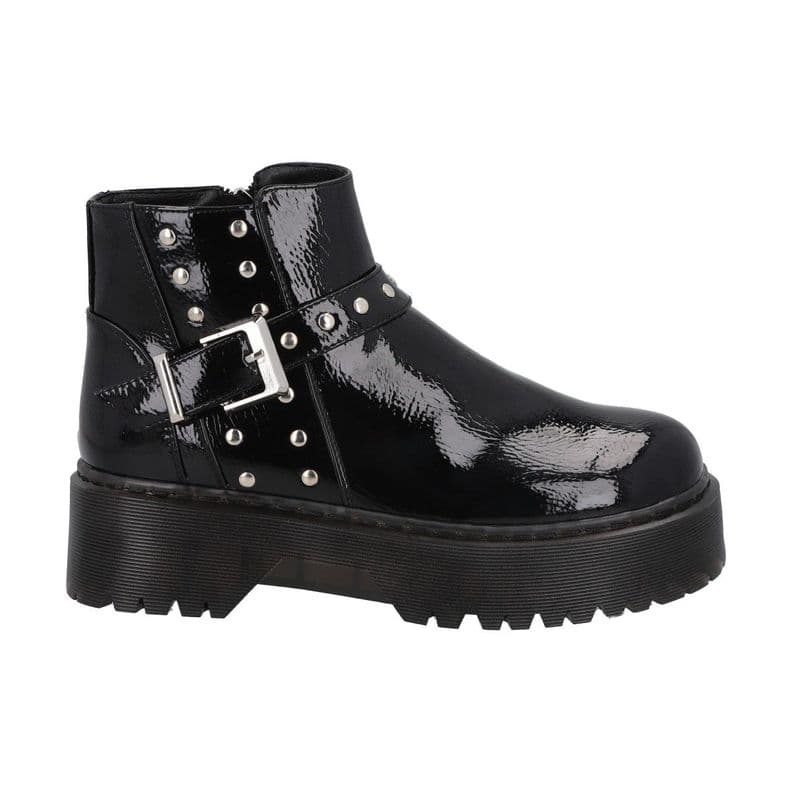 Botin Casual Mujer Negro Plataforma Rob 53 Police 39