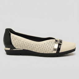 Zapato Mujer Crema/Negro Fernanda Piccadilly CL 39