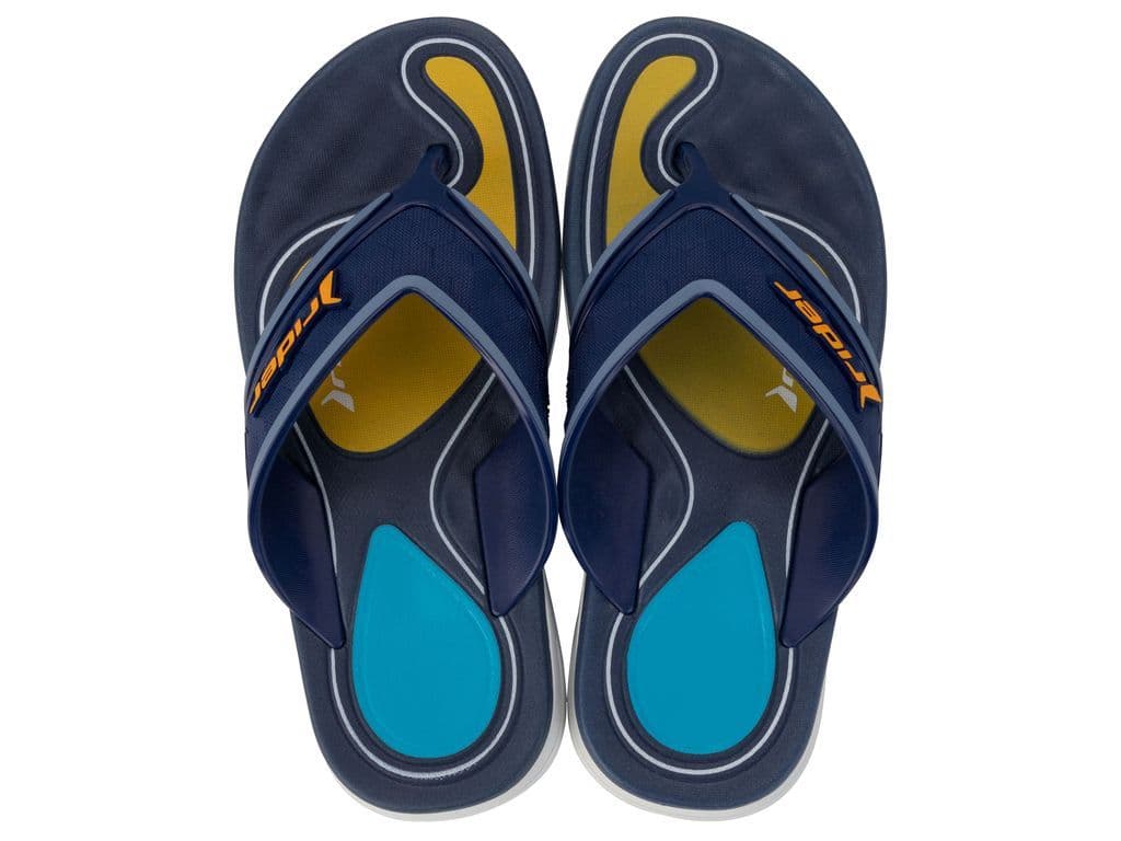 Sandalia Infantil Blanco/Azul Line Plus Rider 33 34