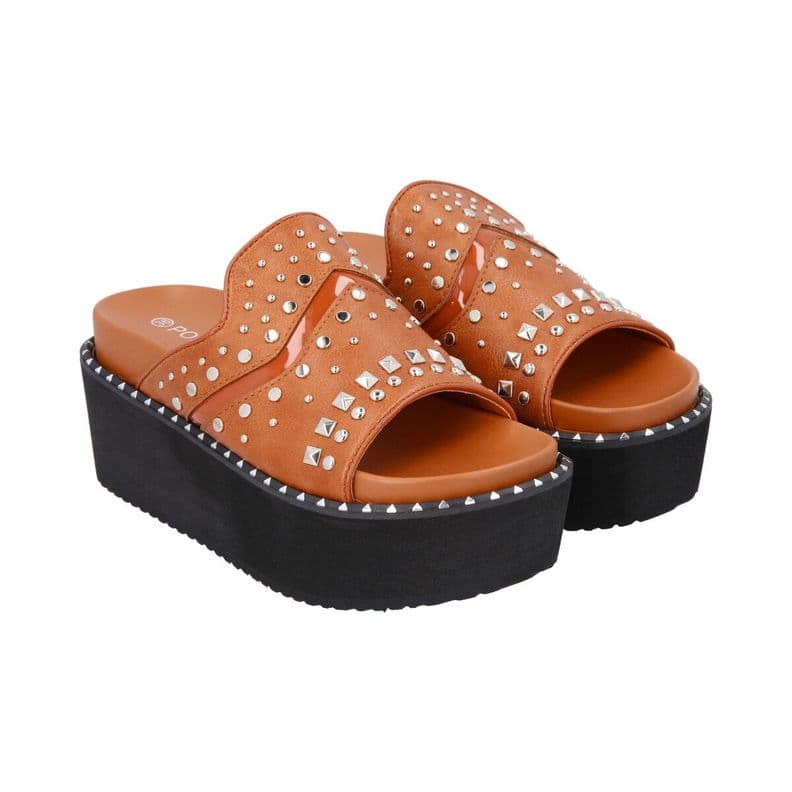 Sandalia Mujer Camel Lari Police Cafe CL 38