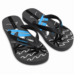 Sandalia Infantil Gris/Negro Fantasia Ipanema 34 35