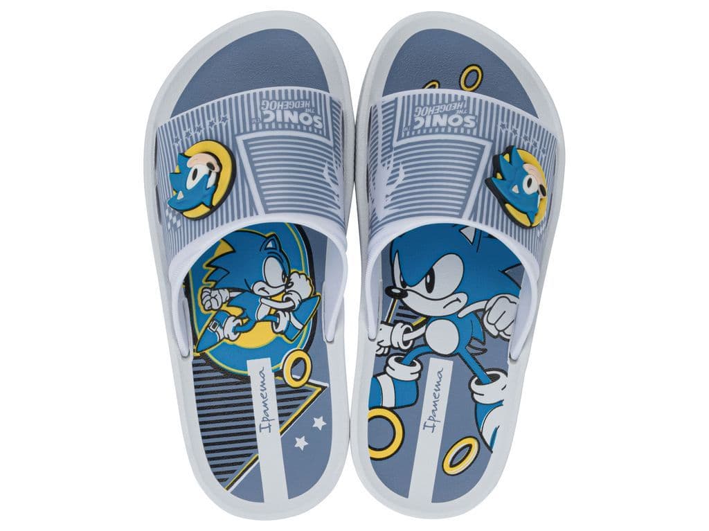 Sandalia Infantil Blanco/Azul Sonic Slide Ipanema 24 25