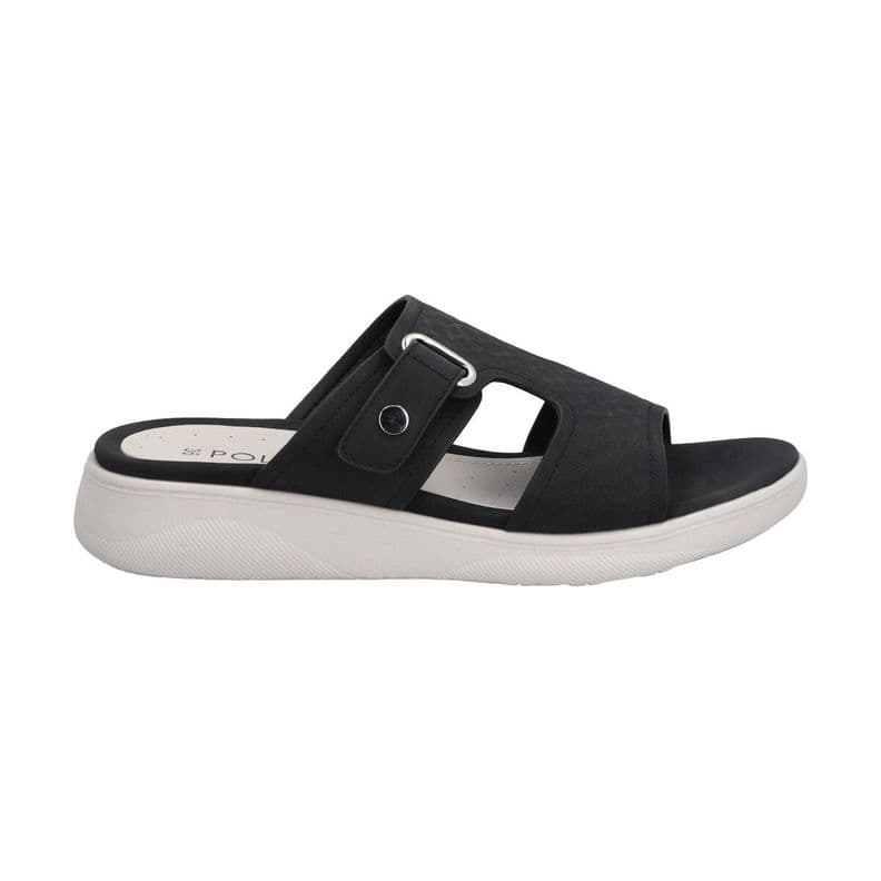 Sandalia Mujer Negro Plataforma Alexa Police CL 35