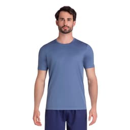 POLERA ESSENTIAL MANGA CORTA AZULADA HOMBRE Azul XL