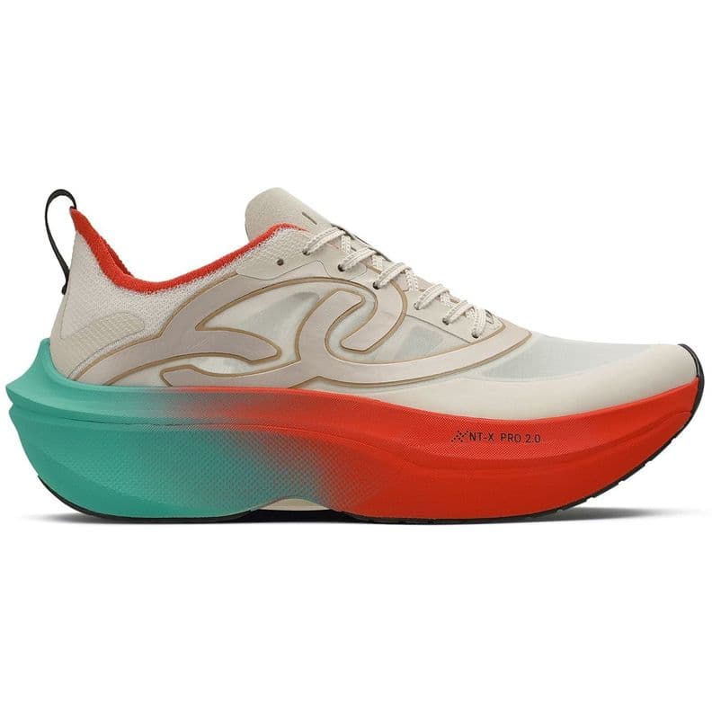Zapatilla Running Mujer Corre SUPRA 2 Celeste/Rojo/Arena CL 39