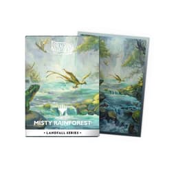 Protector Dragon Shield Landfall Series Misty Rainforest Art Negro