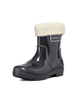 Botin De Agua Mujer Pvc Casual Impermeable Weide GH161 Negro CL 40