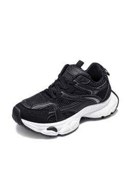 Zapatillas Malla PU Mujer Plataforma Weide SL80 Negro CL 36