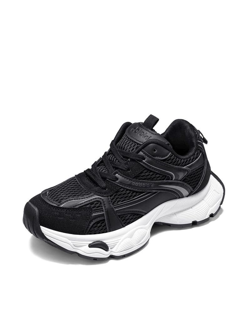 Zapatillas Malla PU Mujer Plataforma Weide SL80 Negro CL 36