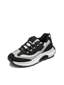 Zapatillas Casual Malla PU Mujer Plataforma Weide LT220 Negro CL 36