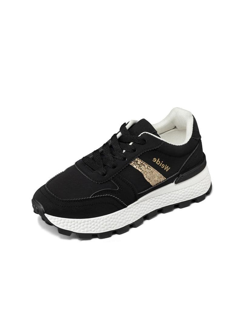 Zapatillas Urbanas Mujer Plataforma PU Weide SL75 Negro CL 38
