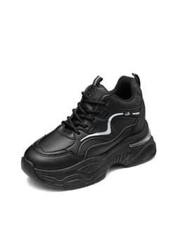 Zapatillas Casual PU Mujer Plataforma Weide SS19 Negro CL 36