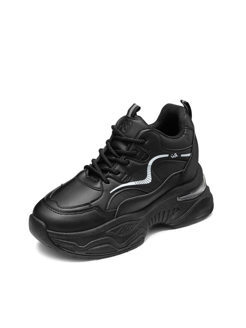 Zapatillas Casual PU Mujer Plataforma Weide SS19 Negro CL 36