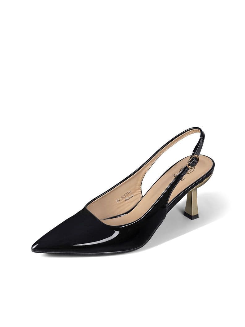 Zapato Taco Alto Talon Abierto Elegante Mujer Weide QIU390 Negro CL 37