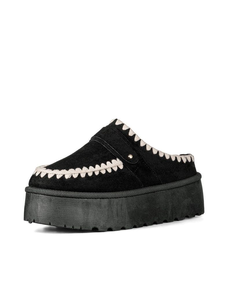 Zueco tipo Pantufla Casual Mujer Moda Comodo Weide SL28 Negro CL 40