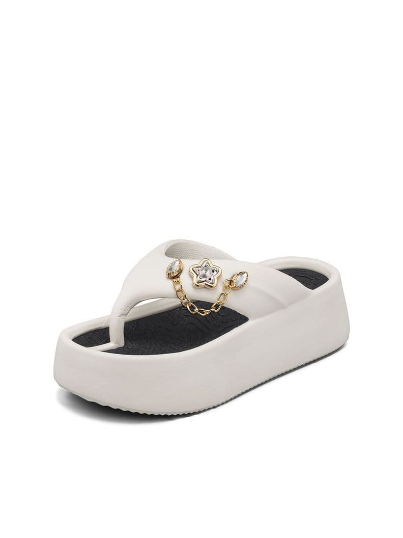 Sandalia Con Division De Dedo EVA Confort Mujer Weide MJ02 Blanco CL 41