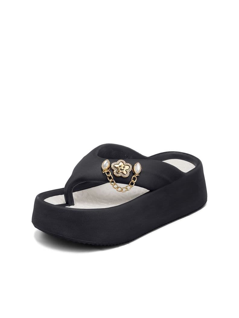 Sandalia Con Division De Dedo EVA Confort Mujer Weide MJ02 Negro CL 39